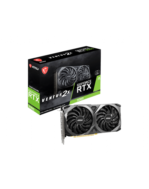 MSI GeForce RTX 3060 Ventus 2X OC 12GB GDDR6 Graphics Card